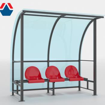 Скамейка для запасных игроков (на 3 места) спортдоставка - SPORTSMAN завод спортивного инвентаря VASIL