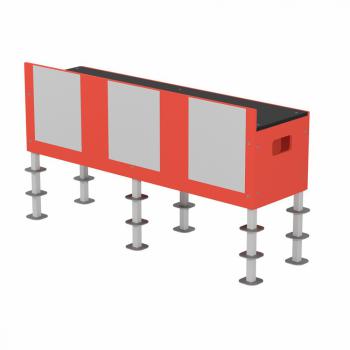 Горизонтальная гимнастическая скамья с измерительной линейкой IRON KING Айрон Кинг - SPORTSMAN завод спортивного инвентаря VASIL