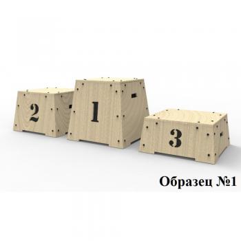 Пьедестал-тумба для кроссфита ПГФ-1 650х650х600 мм - SPORTSMAN завод спортивного инвентаря VASIL