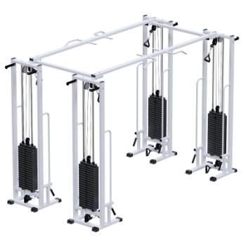 Двойной кроссовер на базе реабилитационной рамы стеки тренажер Потапова Sabirgym SG082.4*100*2400 стеки 4х100 кг swat - SPORTSMAN завод спортивного инвентаря VASIL