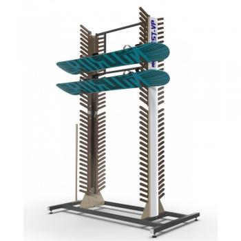 Стеллаж «Премиум» СП-3 для сноубордов, двухсторонний василжим - SPORTSMAN завод спортивного инвентаря VASIL