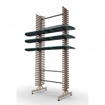 Стеллаж «Стандарт» СС-2 для сноубордов, двухсторонний sportsman - SPORTSMAN завод спортивного инвентаря VASIL