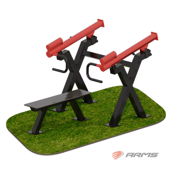 Жим лежа с изменяемой нагрузкой ARMS400 уличный тренажер УЗСИ ARMS S-Dostavka - SPORTSMAN завод спортивного инвентаря VASIL