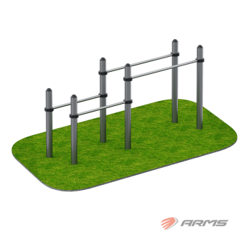 Брусья двойные для отжиманий ARWOK027 уличные Armssport ARMS - SPORTSMAN завод спортивного инвентаря VASIL