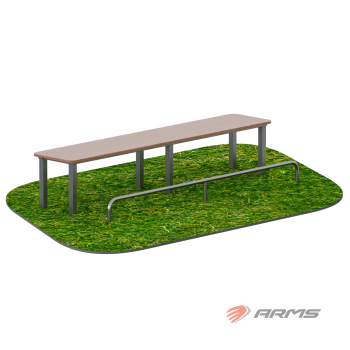 Скамья для пресса с упором для ног ARWOK403 уличная Armssport ARMS - SPORTSMAN завод спортивного инвентаря VASIL