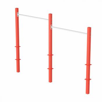 Уличный тренажер IRON KING Айрон Кинг S604 Перекладины стационарные разноуровневые (110..90) - SPORTSMAN завод спортивного инвентаря VASIL