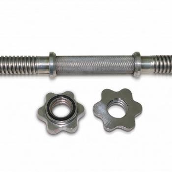 Гриф гантельный 25 мм длина 45 см 1,8 кг с насечкой IRON KING Айрон Кинг - SPORTSMAN завод спортивного инвентаря VASIL