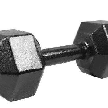 Гантель гексагональная литая черная эмаль 12 кг ГГЧ/12 IRON KING Айрон Кинг - SPORTSMAN завод спортивного инвентаря VASIL