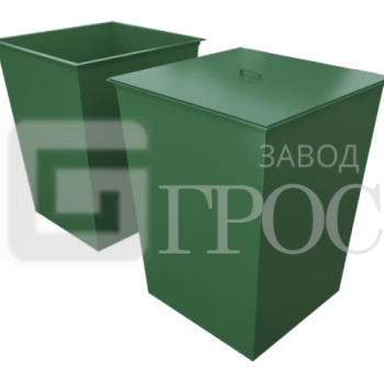 Контейнер бак для ТБО металлический объем 0,75 м³ (1000×1000×1100 мм) - SPORTSMAN завод спортивного инвентаря VASIL