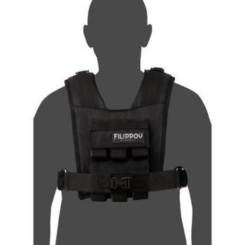 Жилет-утяжелитель Hard Training FILIPPOV 13 кг черный - SPORTSMAN завод спортивного инвентаря VASIL