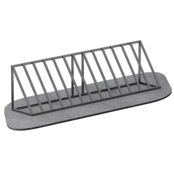 Велопарковка на 7 мест Sabirgym SGLS001.1 металлическая василжим - SPORTSMAN завод спортивного инвентаря VASIL