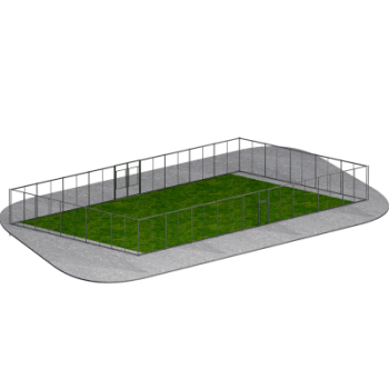 Ограждение спортивной площадки Sabirgym SGLS008 высотой 3000 мм с калиткой и распашными воротами vasil-gym - SPORTSMAN завод спортивного инвентаря VASIL