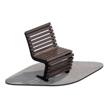 Скамейка парковая Пируэт (длина 600 мм) Sabirgym SGLS011 компактная металлическая - SPORTSMAN завод спортивного инвентаря VASIL