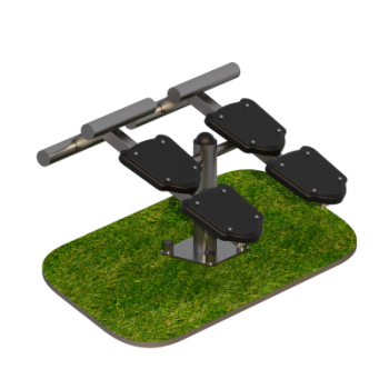 Уличный тренажер Скамья для пресса двойная Sabirgym SGMS021.1 - SPORTSMAN завод спортивного инвентаря VASIL