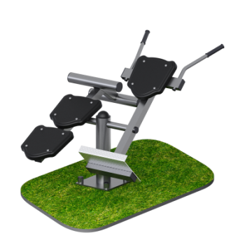 Тренажер для улицы Скамья для пресса + гиперэкстензия Sabirgym SGMS022 vasil-gym - SPORTSMAN завод спортивного инвентаря VASIL