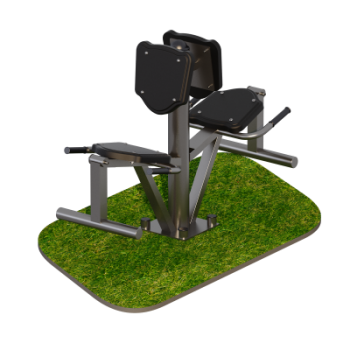 Тренажер для улицы Разгибание ног двойной Sabirgym SGMS067.1 proven quality - SPORTSMAN завод спортивного инвентаря VASIL