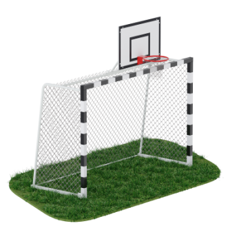 Ворота для минифутбола + стойка для баскетбола Sabirgym SGMS080.1 - SPORTSMAN завод спортивного инвентаря VASIL