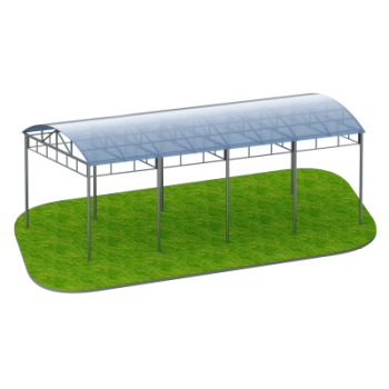 Теневой навес Sabirgym SGMS307 black step - SPORTSMAN завод спортивного инвентаря VASIL