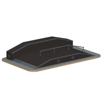 Фанбокс Sabirgym SPM3003L для скейт парка армс - SPORTSMAN завод спортивного инвентаря VASIL