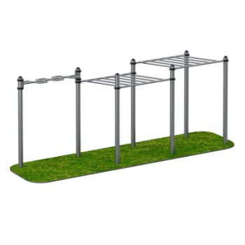 Уличный комплекс Двойной рукоход и змейка Sabirgym SGWOK244 узси - SPORTSMAN завод спортивного инвентаря VASIL