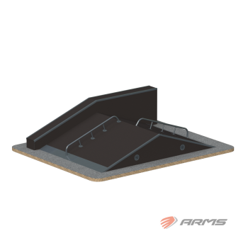 Фанбокс-книжка с добором SPM3000M ARMS Armssport для скейт-парка роллердрома - SPORTSMAN завод спортивного инвентаря VASIL