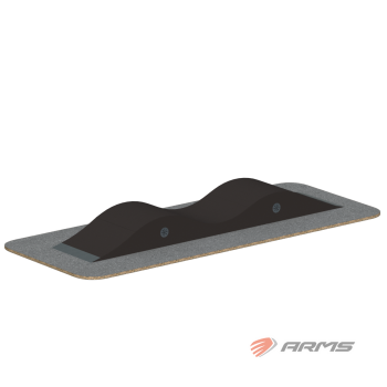 Волна двойная SPM3016L ARMS для скейт-парка роллердрома - SPORTSMAN завод спортивного инвентаря VASIL