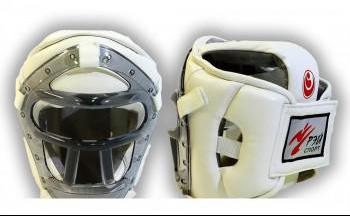 ШЛЕМ С ПЛАСТИКОВОЙ МАСКОЙ ДЛЯ КИОКУСИНКАЙ Ш35ИВ КАЙ - SPORTSMAN завод спортивного инвентаря VASIL