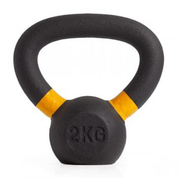 Гиря чугунная с цветным кольцом 2 кг (модель: К-3) VictoryFit VF-KCR020 vasil - SPORTSMAN завод спортивного инвентаря VASIL