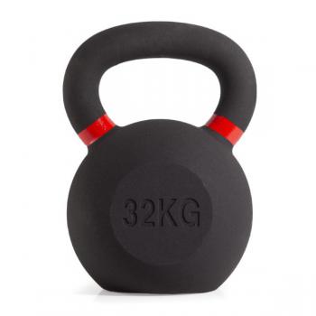 Гиря чугунная с цветным кольцом 32 кг (модель: К-3) VictoryFit VF-KCR320 black step - SPORTSMAN завод спортивного инвентаря VASIL