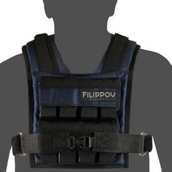 Жилет-утяжелитель Hard Training FILIPPOV 17 кг синий - SPORTSMAN завод спортивного инвентаря VASIL