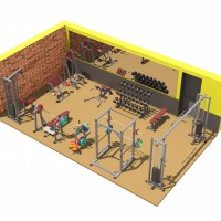 Тренажерный зал 40-50 м IRON KING Айрон Кинг - SPORTSMAN завод спортивного инвентаря VASIL