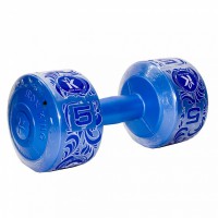 Гантель виниловая 5 кг ( синий перламутр) IRON KING Айрон Кинг - SPORTSMAN завод спортивного инвентаря VASIL